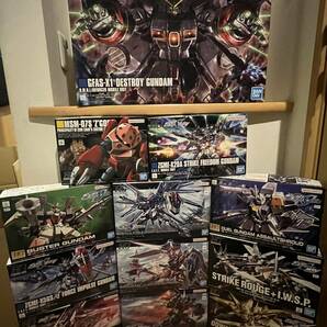 新品未開封 機動戦士ガンダムSEEDデスティニー SEEDFRREDAM HGガンプラ デストロイガンダム・ライジングフリーダムガンダム他12点セット