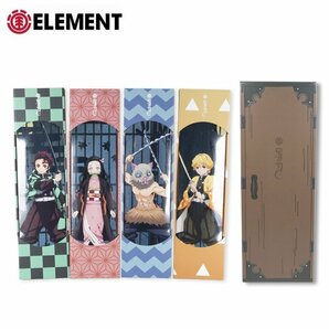 1円 SNB/ELEMENT エレメント 鬼滅の刃 スケートボードデッキ 4本セット BB027084/8インチ/炭治郎/善逸/禰豆子/伊之助/スケボー/インテリアの画像1