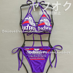 *新品*キャンギャル Sexyトライアングル ビキニ*バドガール*水着*サーキット レースクイーン コスプレ ロゴ プリント アイドル グラビア