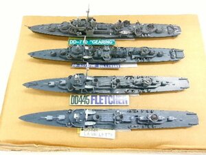 1/700 ウォーターライン 駆逐艦 フレッチャー/ザ・サリバンズ/ギアリング/ラ・バレット プラモデル 完成品 セット (4122-350)