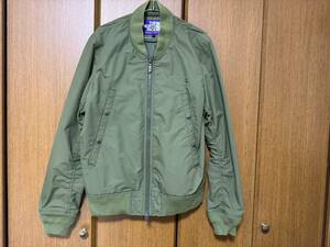 美品 THE NORTH FACE PURPLE LABEL ミリタリー ジャケット カーキ MA-1 ノースフェイス パープルレーベル ブルゾン スタジャン ジャンバー