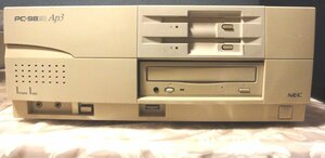 NEC PC-9821Ap3 IntelDX4-100MHz/16MB/HDD無（IDE籠付属）/ファイルベイ CD-ROM/FDD 2基・FM音源搭載・動作OK/清掃済 L2キャッシュなし