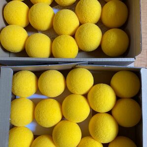 ミズノ赤マーク(通常球)テニスのスポンジボール30球①