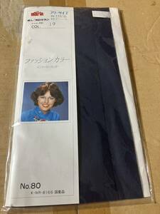 レトロ 年代物 昭和 パンスト タイツ marin ファッションカラー パンティストッキング 19 紺 ネイビー マリン color panty stocking 