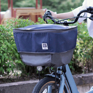 ☆ ネイビー2 ☆ ピックアップ 前 カゴカバー 自転車 前カゴカバー カゴカバー 2段 二段式 バスケットカバー かご カバー 撥水 はっ水 前