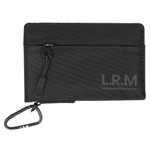 ☆ ブラック ☆ L.R.M ナイロン隠しジップミドル財布 lrm 財布 CMK23-0964 ミニ財布 折りたたみ財布 ミドルウォレット ファスナー_画像1