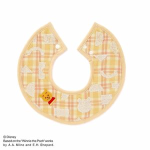 ☆ イエロー ☆ Disney KIDEA スタイ スタイ ベビー よだれかけ スタイタオル エプロン 赤ちゃん 綿 コットン よだれカバー 前かけ