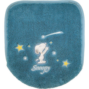 * star empty Snoopy / blue * star empty Snoopy combined use cover cover toilet cover cover washing heating character star empty Snoopy Snoopy goods 