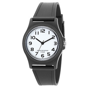 J-AXIS/ユニセックス 腕時計 プラベルトウォッチ 10気圧防水 ベーシックカラー 軽量 学生 社会人 就活/ホワイト (アラビア数字) 20G1363-W サンフレイム