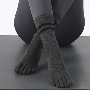 ☆ Темно -серая ☆ пять носков -фингерных носков для чулки йога носки pmysocks15