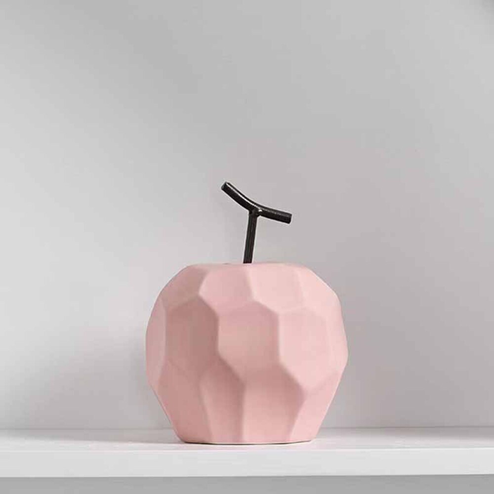 ☆ Une rose × Pomme ☆ Objet Produits nordiques Intérieur mmobj118a Objet Figurine moderne Élégant Fruit Poterie Objet intérieur, Articles faits à la main, intérieur, marchandises diverses, ornement, objet