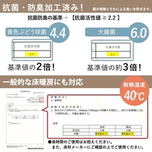 ☆ クールグレー ☆ やわらか素材の抗菌拭くだけキッチンマット 拭ける キッチンマット 240cm 台所用マット インテリアマット お手入れ簡単_画像9