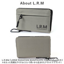 ☆ ブラック ☆ L.R.M ナイロン隠しジップミドル財布 lrm 財布 CMK23-0964 ミニ財布 折りたたみ財布 ミドルウォレット ファスナー_画像5