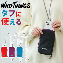 ☆ PURPLE ☆ WILD THINGS ミニポーチ ネックポーチメンズ WILDTHINGS ワイルドシングス ミニポーチ ポーチ 小物入れ メンズ レディース_画像3