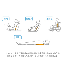 ☆ カーキ ドクターエルクッション 通販 マルチレスト 傾斜 6° 背もたれ リラックス 腰 姿勢 座布団 クッション チェアパッド オフィス_画像9