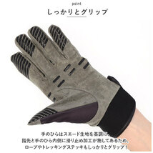 ☆ ブラック×レッド ☆ Lサイズ ☆ トレッキンググローブ スポーツ アウトドア pmyglove06 トレッキンググローブ サイクリンググローブ_画像7