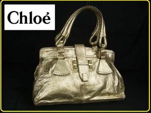 Chloe【美品】クロエ エルヴィール レザー ハンドバッグ トート レディース トートバッグ