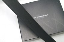 BURBERRY LONDON バーバリー ロンドン ベルト 未使用 保管品 レザー バックル_画像3