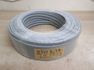 未使用　菅波電線　VVFケーブル　3×1.6　100ｍ　2024年　令和6年　2月　製造　13.5kg