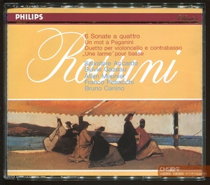 CMS2402-349＞PHILIPS●アッカルド＆カニーノ他／ロッシーニ：弦楽ソナタ集（オリジナル編成版／全６曲）1978年録音