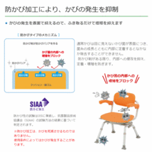 【平日15時まで即日出荷】シャワーチェア[ユクリア]ミドルＳＰ回転おりたたみＮ【PN-L41221 介助 風呂いす パナソニック】_画像5