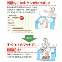 【平日15時まで即日出荷】安寿 吸着 すべり止めマット S 【おふろマット お風呂マット すべり止め 浴槽マット アロン化成】_画像6