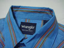 ■送料0 ^ ^ ラングラー/Wrangler 【 ストライプ ウエスタンシャツ L 】 アメリカ USA古着 N3■ウエスタンシャツを大量出品中■_画像4