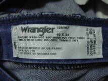 ■13MWZ ラングラー/Wrangler ■W[40 inch] 実寸94cm L82cm [ 股 裾に擦れ無し ] アメリカ USA古着 N3 送料520■W38 W40 大量出品中■_画像7