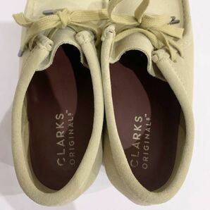 【極美品】クラークス Wallabee ワラビー ブーツ シューズ スエード 本革 レザー メンズ 25cm 40 7 1/2 ベージュ Clarks ORIGINALSの画像4