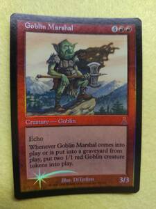 Goblin Marshal（ゴブリンの司令官、英語版、Foil）ウルザスディスティニー