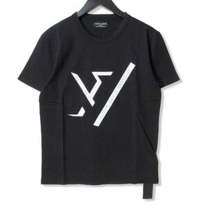 未使用 JUSTIN DAVIS ジャスティンデイビス 半袖Tシャツ JDV317 LEU Paquime ロゴ プリント コットン ブラック 黒 M タグ付き 27105268