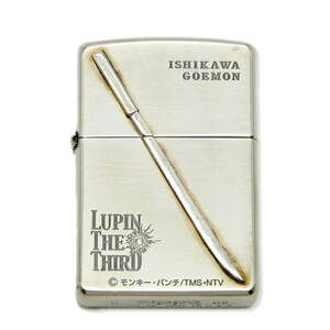 美品 ZIPPO ジッポー ルパン三世 エスケープ NO.6 斬鉄剣 2002年製 LUPIN THE 3RD メタル貼り アニメ キャラクター 28007185