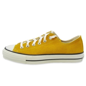 美品 CONVERSE コンバース 7.5 SUEDE ALL STAR J OX MADE IN JAPAN 日本製 スエード レザー イエロー 22000351