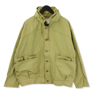 SASSAFRAS ササフラス ジャケット Overgrown Hiker Jacket オーバーグローン ハイカー フード カーキ XL 20018432