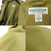 SASSAFRAS ササフラス ジャケット Overgrown Hiker Jacket オーバーグローン ハイカー フード カーキ XL 20018432_画像9