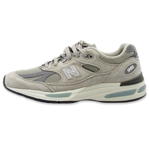 美品 New Balance ニューバランス UK8 U991GL2 UK製 英国製 ランニングシューズ スエード GRAY 22000393の画像1