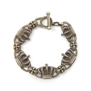 JUSTIN DAVIS Justin Davis bracele SBJ118 SML QE2 BRACELET Crown 5 koma SV925 T-bar roof unisex 28007305