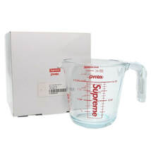 未使用 Supreme シュプリーム メジャーカップ 19AW Pyrex 2-Cup Measuring Cup パイレックス 計量カップ ガラス製 別注 クリア 28007349_画像1