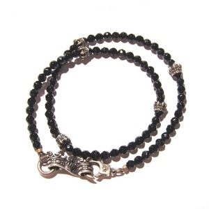 JUSTIN DAVIS Justin Davis bracele SBJ640 BLACK SERPENT/CROWN BRACELETsa- pen to Crown onyx SV925 28007304