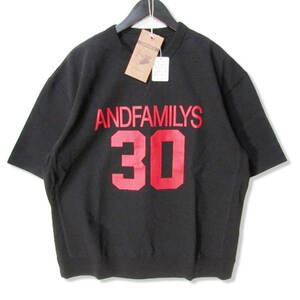 未使用 ANDFAMILYS アンドファミリー 半袖Tシャツ XX-23071P BIG BUD CN TEE No.30 プリント 11oz ブラック 黒 M タグ付き 27105456