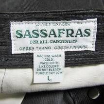 未使用 SASSAFRAS ササフラス ウィールバロウパンツ Wheel Barrow Pants ワークパンツ スナップボタン Charcoal L タグ付き 27105470_画像7