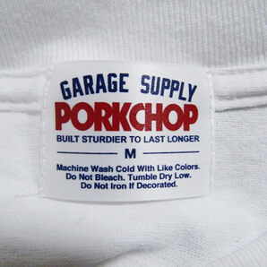 PORKCHOP GARAGE SUPPLY × MASSES ポークチョップ マシス 半袖Tシャツ HRCS2023 PORK TEE ホワイト 白 M 27105472の画像5