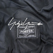 美品 Yohji Yamamoto × PORTER ポーター ウエストバッグ 100点限定 381-17993 ナイロンツイル ボディバッグ ブラック 黒 61000396_画像6