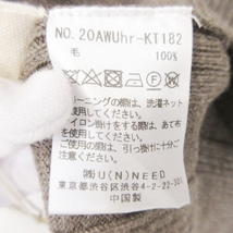 未使用 Uhr ウーア ハイネック ニット 20AWUhr-KT182 Asymmetrical Highneck Knit アシンメトリー レディース モカ M タグ付き 22000254_画像5