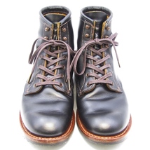 REDWING レッドウィング US7D 25cm ベックマン フラットボックス 9060 茶芯 ワークブーツ 先芯なし 黒 クロンダイク 35003070_画像2