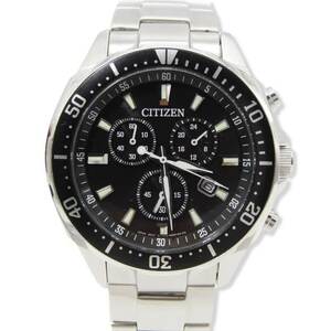 CITIZEN シチズン コレクション VO10-6771F エコドライブ H500-S064538 ソーラー クロノグラフ メンズ SS ブラック 黒 28007364