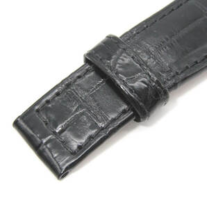 SEIKO セイコー 時計ベルト Grand Seikoクロコダイル C004 純正 19mm幅 レザー ワニ革 バンド グランドセイコー ブラック 黒 28007360の画像3