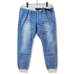 ROKX ロックス MG ウッドパンツ RXMS191023 クライミングパンツ USED加工 リブ MG WOOD PANT インディゴ L 27105551