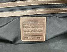 【4023】COACH コーチ ボストンバッグ 2way 大容量 旅行 約55ｃｍ ショルダー メンズ ビジネス 出張 ブラック/ブラウン_画像7