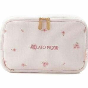 （タグなし新品）gelato pique SAKURA スクエアポーチ ジェラピケ